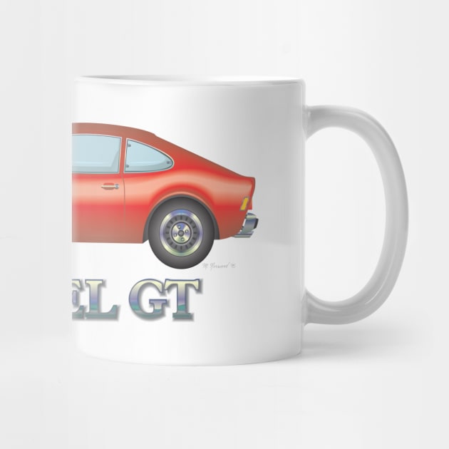 Opel GT, Red, other colors available on request. by Norwood Designs